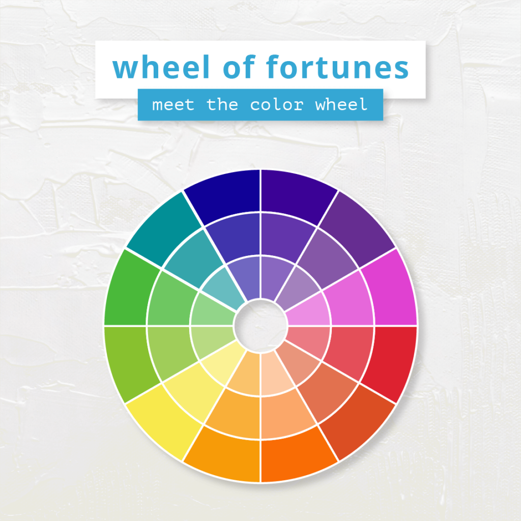 build an instagram color palette with a 12-shade color wheel.